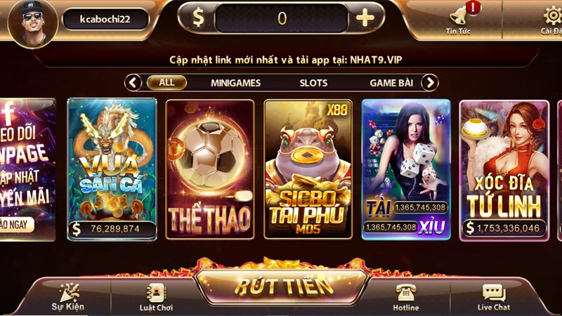 NhatVip sở hữu kho game giải trí hấp dẫn, phong phú